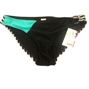🔵 SALE 3/$25 BONGO STRIPED BIKINI COLORBLOCK BOTTOM M